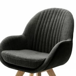 Norrwood Armlehnenstuhl Chemille - Flachgewebe / Eiche massiv - Anthrazit -Wohnzimmermöbel boutique en ligne 1000249588 210609 12375100042 DETAILS P000000001000249588