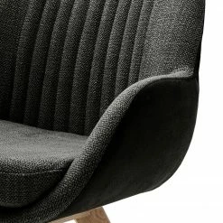 Norrwood Armlehnenstuhl Chemille - Flachgewebe / Eiche massiv - Anthrazit -Wohnzimmermöbel boutique en ligne 1000249588 210609 12375100043 DETAILS P000000001000249588