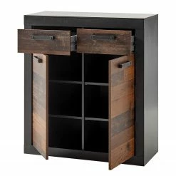 Red Living Kommode Buzan III - Altholz Dekor / Anthrazit -Wohnzimmermöbel boutique en ligne 1000250956 210225 13124000036 DETAILS P000000001000250956