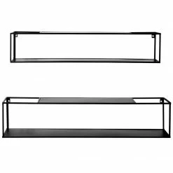 Loftscape Wandregal Lancieux I (2er-Set) - Metall - Schwarz -Wohnzimmermöbel boutique en ligne 1000252694 220209 12152100050 DETAILS P000000001000252694
