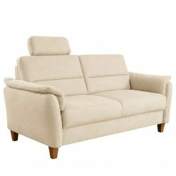 Loftscape Sofa Baulon (3-Sitzer) - Flachgewebe - Flachgewebe Ama: Cappuccino