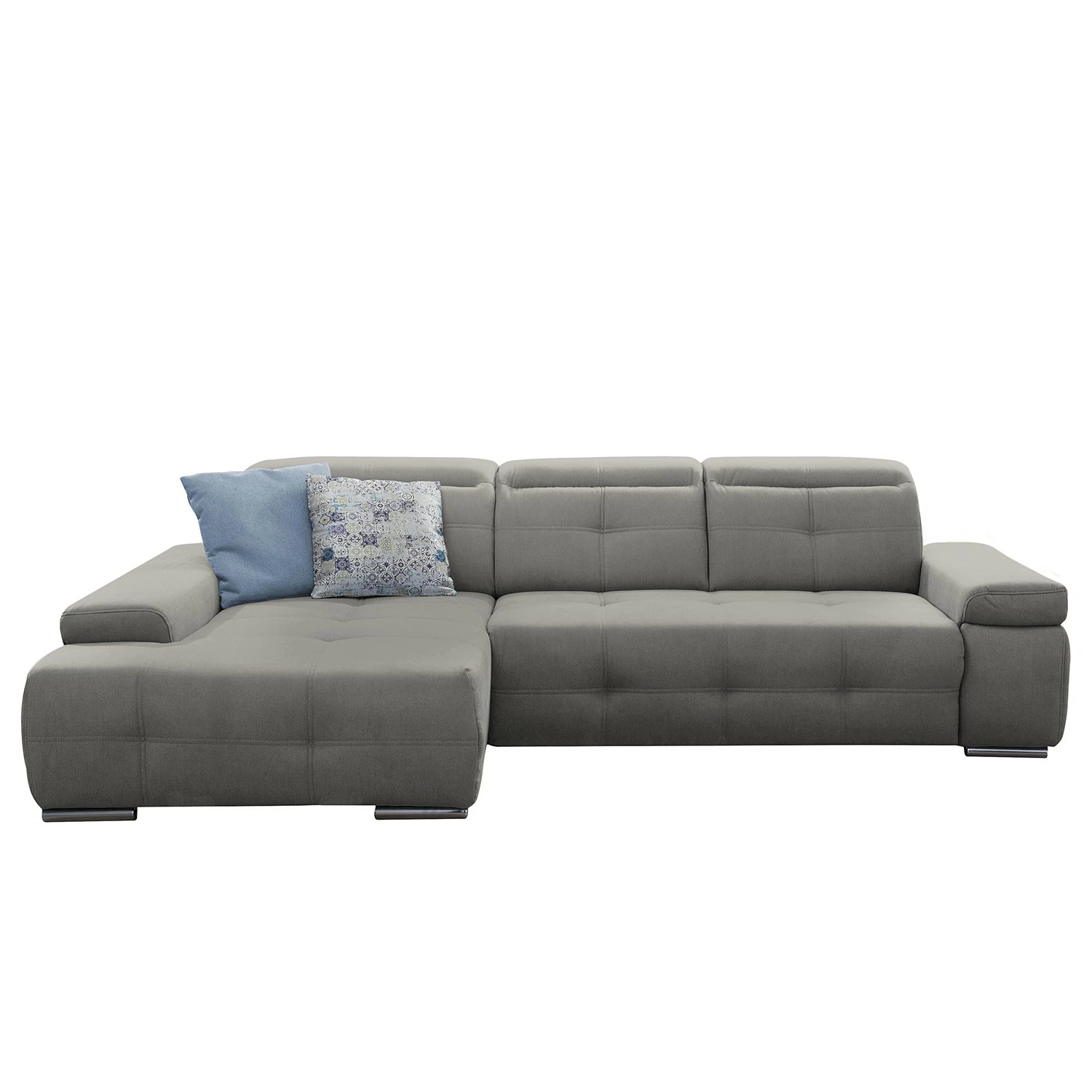 Loftscape Ecksofa Beutin - Flachgewebe - Flachgewebe Olea: Grau - Longchair davorstehend links - Mit Schlaffunktion 4 Loftscape Ecksofa Beutin - Flachgewebe - Flachgewebe Olea: Grau - Longchair davorstehend links - Mit Schlaffunktion – Bild 4