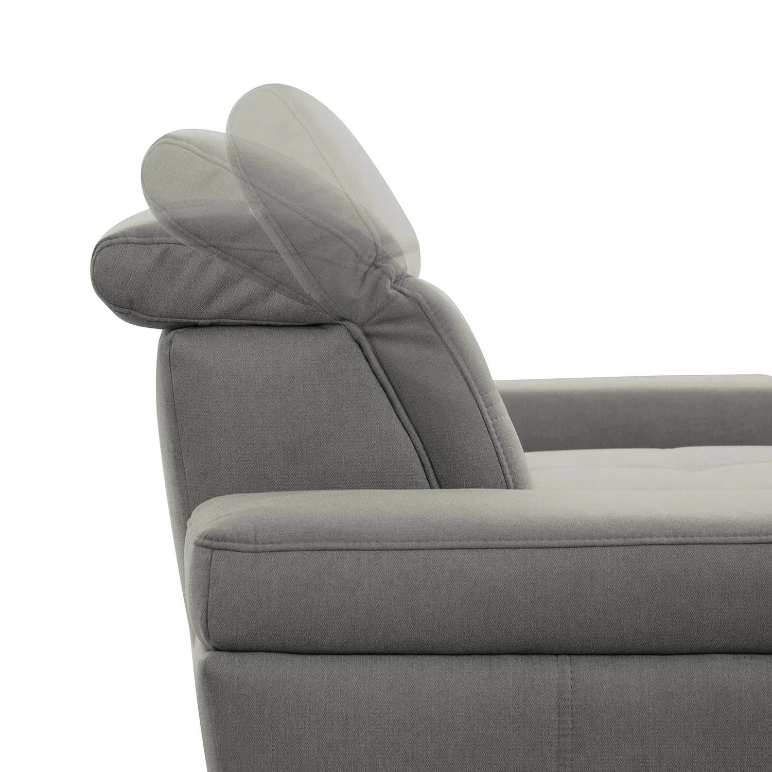 Loftscape Ecksofa Beutin - Flachgewebe - Flachgewebe Olea: Grau - Longchair davorstehend links - Mit Schlaffunktion 6 Loftscape Ecksofa Beutin - Flachgewebe - Flachgewebe Olea: Grau - Longchair davorstehend links - Mit Schlaffunktion – Bild 6