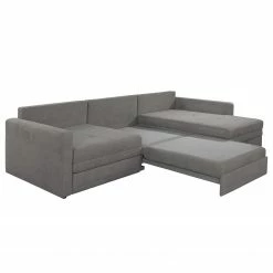 Loftscape Ecksofa Guillac - Webstoff - Webstoff Palila: Fango - Longchair davorstehend rechts - Mit Schlaffunktion -Wohnzimmermöbel boutique en ligne 1000253868 210419 15174901253 DETAILS P000000001000253868