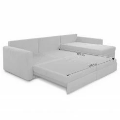 Loftscape Ecksofa Guillac - Webstoff - Webstoff Palila: Fango - Longchair davorstehend rechts - Mit Schlaffunktion -Wohnzimmermöbel boutique en ligne 1000253868 210419 15175701262 SKETCH DETAILS P000000001000253868 sketch