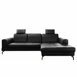 Loftscape Ecksofa Lascaux - Echtleder - Echtleder Pua: Schwarz - Longchair davorstehend rechts -Wohnzimmermöbel boutique en ligne 1000253907 210419 15224701600 DETAILS P000000001000253907