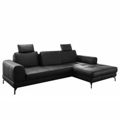 Loftscape Ecksofa Lascaux - Echtleder - Echtleder Pua: Schwarz - Longchair davorstehend rechts -Wohnzimmermöbel boutique en ligne 1000253907 210419 15224801601 DETAILS P000000001000253907
