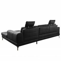 Loftscape Ecksofa Lascaux - Echtleder - Echtleder Pua: Schwarz - Longchair davorstehend rechts -Wohnzimmermöbel boutique en ligne 1000253907 210419 15224901602 DETAILS P000000001000253907