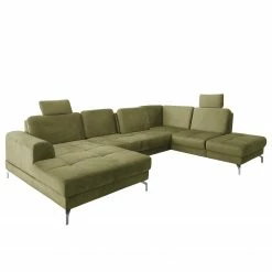 Loftscape Wohnlandschaft Lascaux - Samt - Samt Ravi: Olivgrün - Longchair davorstehend links / Ottomane rechts 13 Loftscape Wohnlandschaft Lascaux - Samt - Samt Ravi: Olivgrün - Longchair davorstehend links / Ottomane rechts -Wohnzimmermöbel boutique en ligne 1000253923 210419 15251501769 DETAILS P000000001000253923