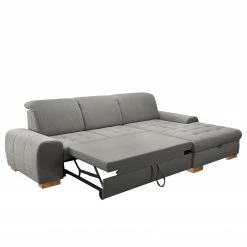 Loftscape Ecksofa Boussay - Webstoff - Webstoff Neli: Grau - Longchair davorstehend rechts - Mit Schlaffunktion -Wohnzimmermöbel boutique en ligne 1000253938 210419 15273201932 DETAILS P000000001000253938