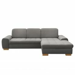 Loftscape Ecksofa Boussay - Webstoff - Webstoff Neli: Grau - Longchair davorstehend rechts - Mit Schlaffunktion -Wohnzimmermöbel boutique en ligne 1000253938 210419 15273501935 DETAILS P000000001000253938