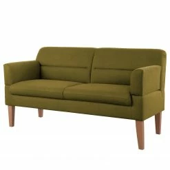 Loftscape Sofa Juillac (2,5-Sitzer) - Flachgewebe - Flachgewebe Olea: Olivgrün