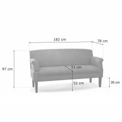 Loftscape Sofa Gramont (3-Sitzer) - Flachgewebe Eteri: Olivgrün 21 Loftscape Sofa Gramont (3-Sitzer) - Flachgewebe Eteri: Olivgrün -Wohnzimmermöbel boutique en ligne 1000254006 210413 13360300149 SKETCH DETAILS P000000001000254006 sketch