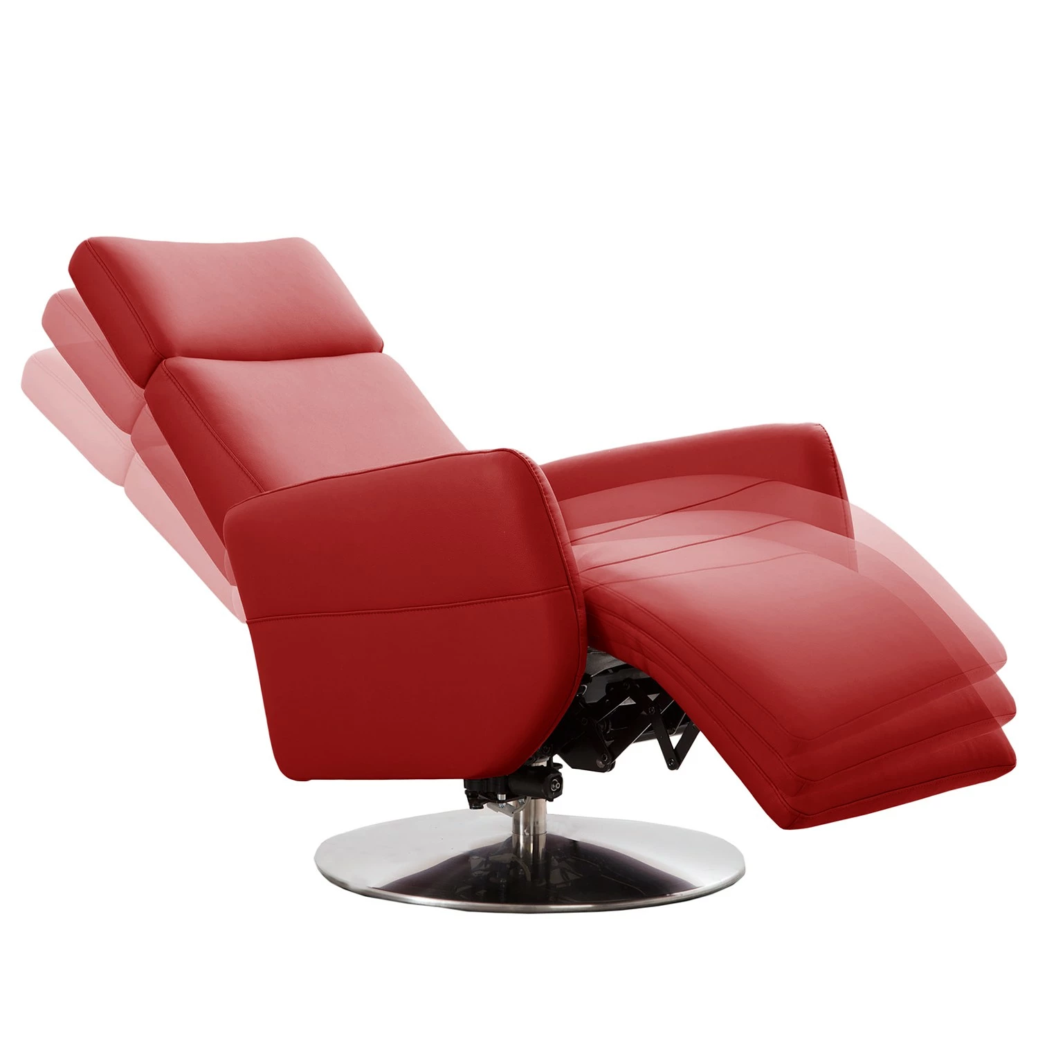 Fredriks Relaxsessel Bosville - Echtleder - Echtleder Pua: Rot - Relaxfunktion - Manuelle Verstellung 3 Fredriks Relaxsessel Bosville - Echtleder - Echtleder Pua: Rot - Relaxfunktion - Manuelle Verstellung – Bild 3