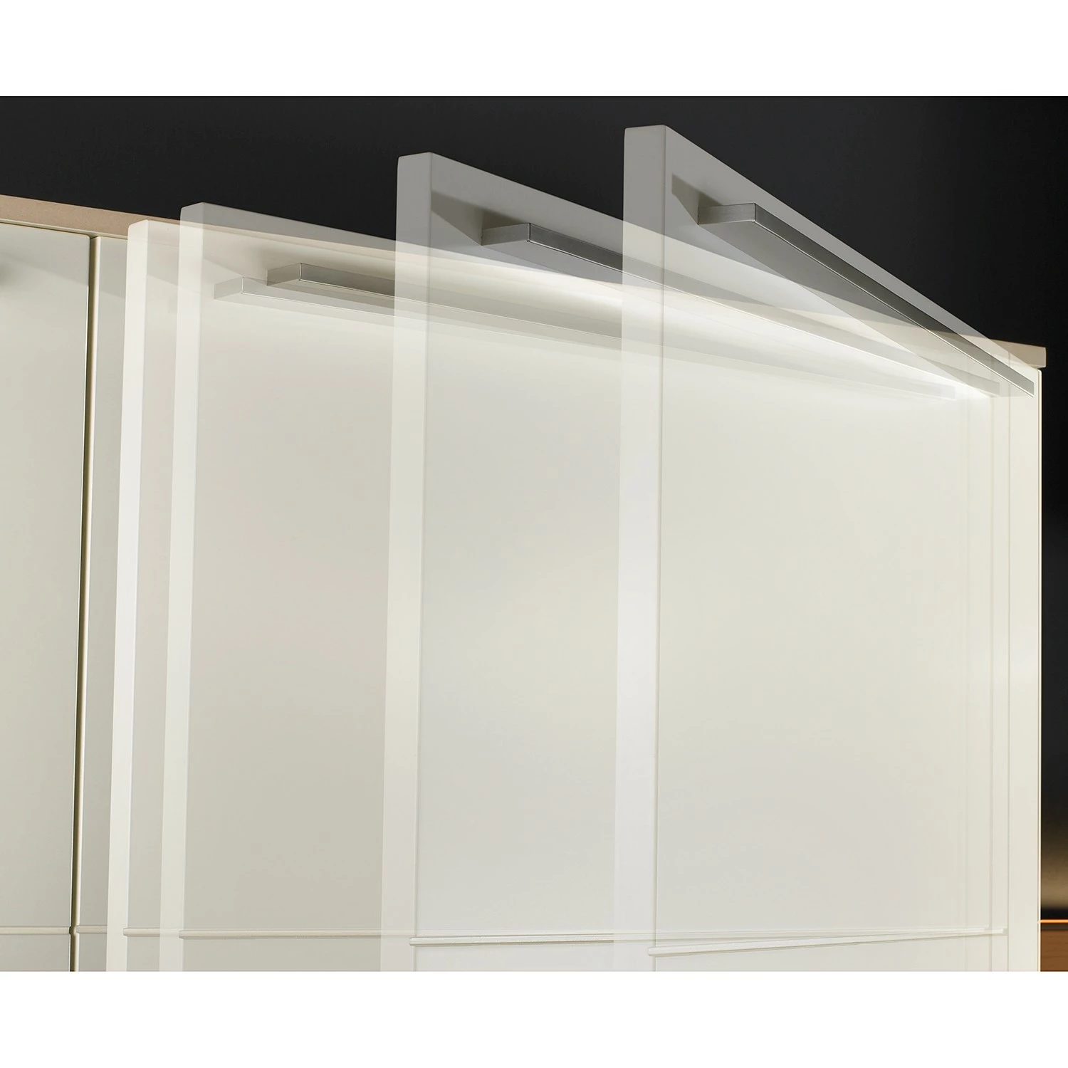 GWINNER Wohnwand Bellano I (4-teilig) - Echtholzfurnier - Matt Weiß / Balkeneiche - Ausrichtung links - Ohne Beleuchtung 18 GWINNER Wohnwand Bellano I (4-teilig) - Echtholzfurnier - Matt Weiß / Balkeneiche - Ausrichtung links - Ohne Beleuchtung – Bild 18