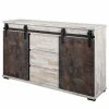 Maison Belfort Sideboard Janze I - Kiefer Weiß Dekor / Vintage Braun