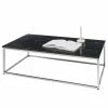 Loftscape Couchtisch La Norma - Marmor / Metall - Schwarz / Chrom