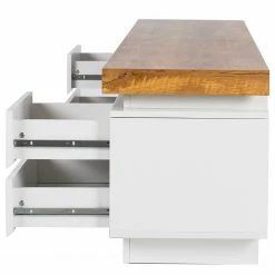 Fredriks TV-Lowboard Namona II - Inkl. Beleuchtung - Eiche Dekor / Weiß -Wohnzimmermöbel boutique en ligne 1000255072 220729 050 DETAILS P000000001000255072