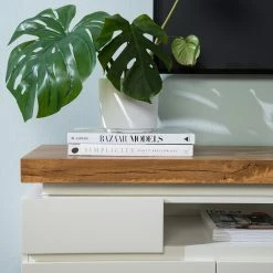 Fredriks TV-Lowboard Namona II - Inkl. Beleuchtung - Eiche Dekor / Weiß -Wohnzimmermöbel boutique en ligne 1000255072 220729 054 DETAILS P000000001000255072