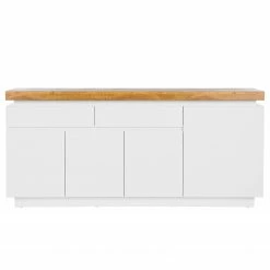 Fredriks Sideboard Namona II - Inkl. Beleuchtung - Eiche Dekor / Weiß -Wohnzimmermöbel boutique en ligne 1000255074 220803 030 DETAILS P000000001000255074 1
