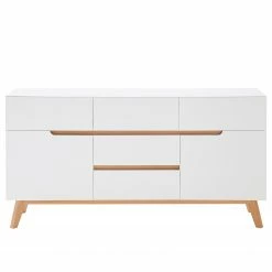 Mørteens Sideboard Tenabo II - Eiche teilmassiv - Weiß / Eiche -Wohnzimmermöbel boutique en ligne 1000255147 211012 16215400053 DETAILS P000000001000255147