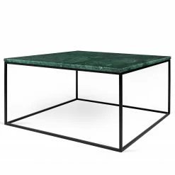 Temahome Couchtisch Gleam I - Marmor / Metall - Grün / Schwarz - Breite: 75 cm