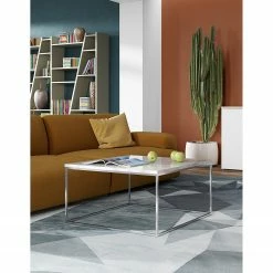 Temahome Couchtisch Gleam I - Marmor / Metall - Weiß / Chrom - Breite: 75 cm -Wohnzimmermöbel boutique en ligne 1000255269 210324 15033800400 MOOD DETAILS P000000001000255269 mood