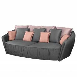 Red Living Bigsofa Le Vicel I - Samt - Mauve