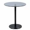 Loftscape Beistelltisch Billiere - Glas / Metall - Schwarz