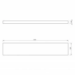 Temahome Wandboard Balda - Weiß - Breite: 120 cm -Wohnzimmermöbel boutique en ligne 1000255976 210331 14460100067 SKETCH DETAILS P000000001000255976 sketch