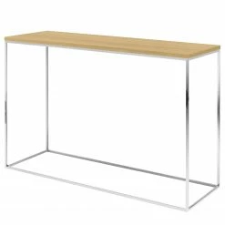 Temahome Konsolentisch Gleam - Eiche / Chrom