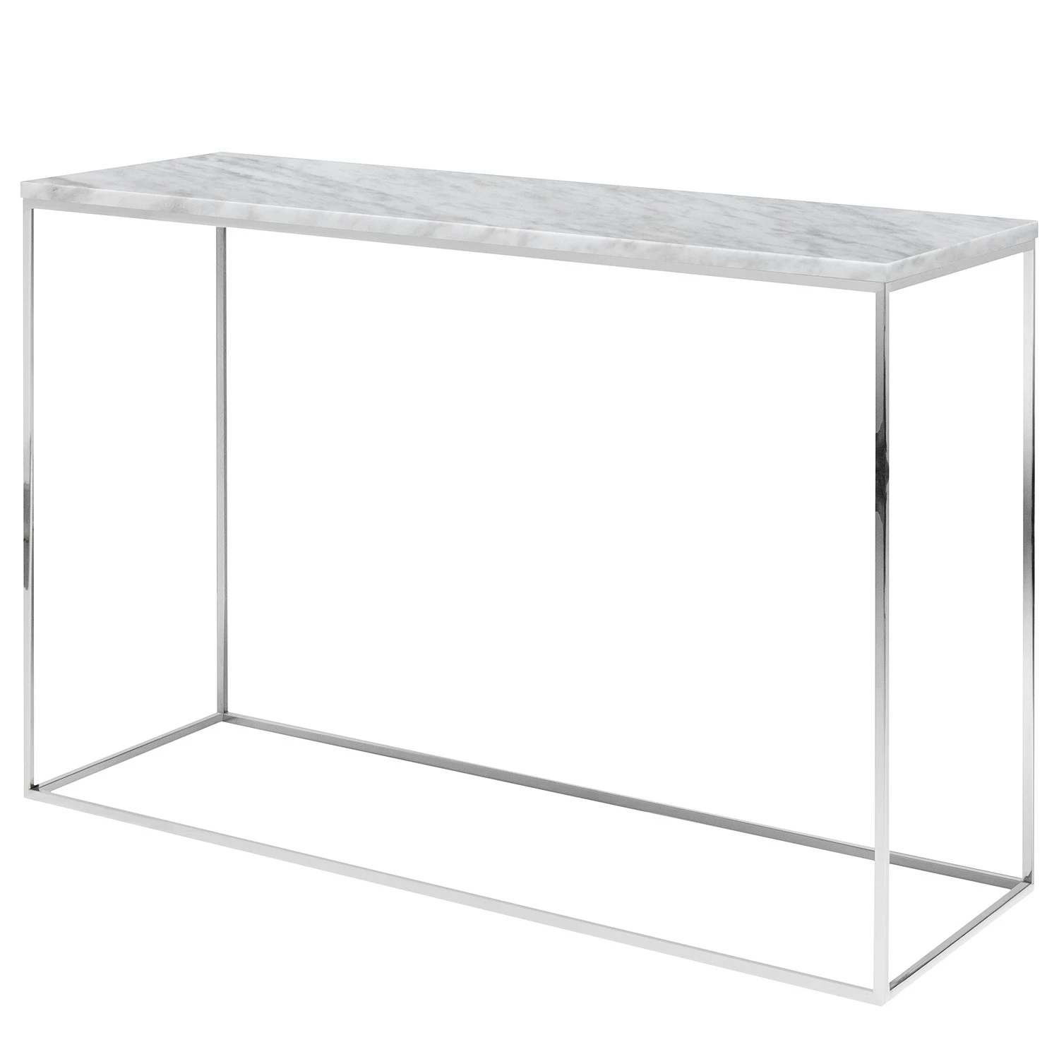 Temahome Konsolentisch Gleam - Weiß / Chrom 1 Temahome Konsolentisch Gleam - Weiß / Chrom