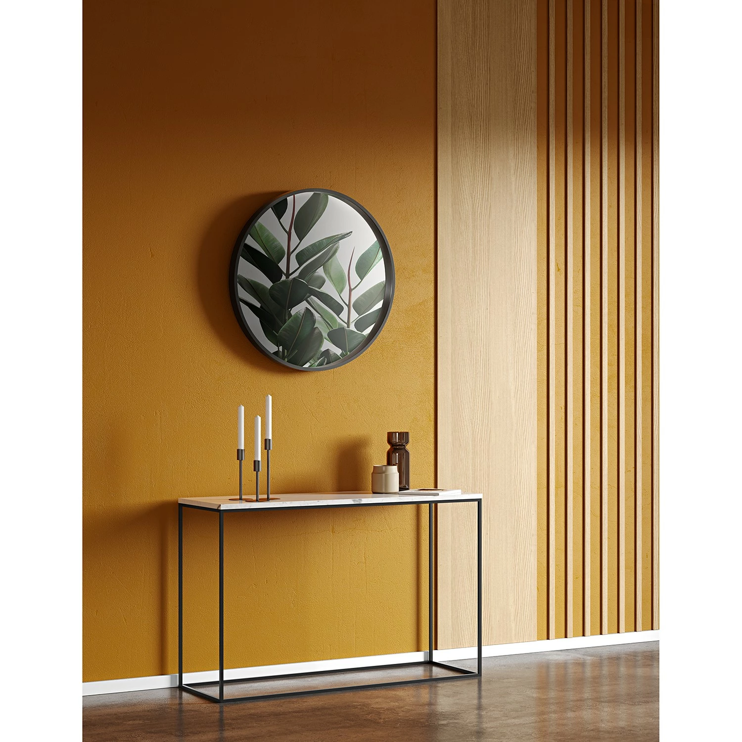 Temahome Konsolentisch Gleam - Weiß / Schwarz 2 Temahome Konsolentisch Gleam - Weiß / Schwarz – Bild 2