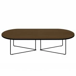 Temahome Couchtisch Oval - Echtholzfurnier / Metall - Walnuss -Wohnzimmermöbel boutique en ligne 1000256015 210331 14512300292 DETAILS P000000001000256015
