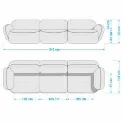 Studio Copenhagen Bigsofa Vieux Colpo - Microfaser Alana: Beige -Wohnzimmermöbel boutique en ligne 1000256649 210809 09092200019 SKETCH DETAILS P000000001000256649 sketch