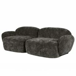 Studio Copenhagen Sofa Vieux Colpo (3-Sitzer) - Microfaser Alana: Dunkelgrau