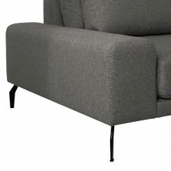 Bizzarto Wohnlandschaft Penda - Webstoff Sogol: Dunkelgrau - Longchair davorstehend rechts -Wohnzimmermöbel boutique en ligne 1000256759 210427 09293600269 DETAILS P000000001000256759