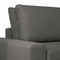Bizzarto Wohnlandschaft Penda - Webstoff Sogol: Dunkelgrau - Longchair davorstehend rechts -Wohnzimmermöbel boutique en ligne 1000256759 210427 09293600270 DETAILS P000000001000256759