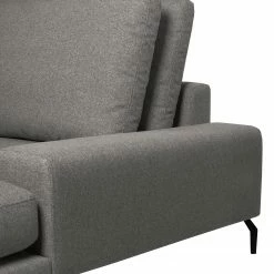 Bizzarto Wohnlandschaft Penda - Webstoff Sogol: Dunkelgrau - Longchair davorstehend rechts -Wohnzimmermöbel boutique en ligne 1000256759 210427 09293600274 DETAILS P000000001000256759