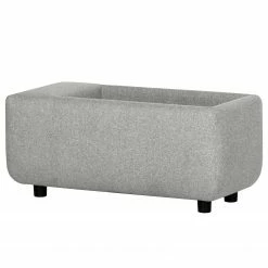 Bizzarto Polsterhocker Imbert - Webstoff Sogol: Rauchgrau - Keine Funktion