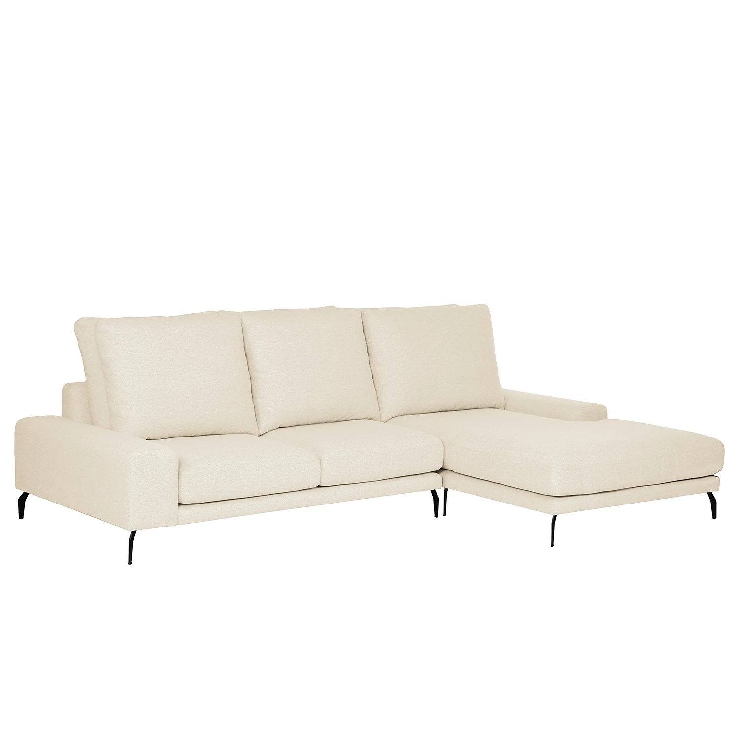 Bizzarto Ecksofa Penda II - Webstoff Sogol: Creme - Longchair davorstehend rechts 1 Bizzarto Ecksofa Penda II - Webstoff Sogol: Creme - Longchair davorstehend rechts