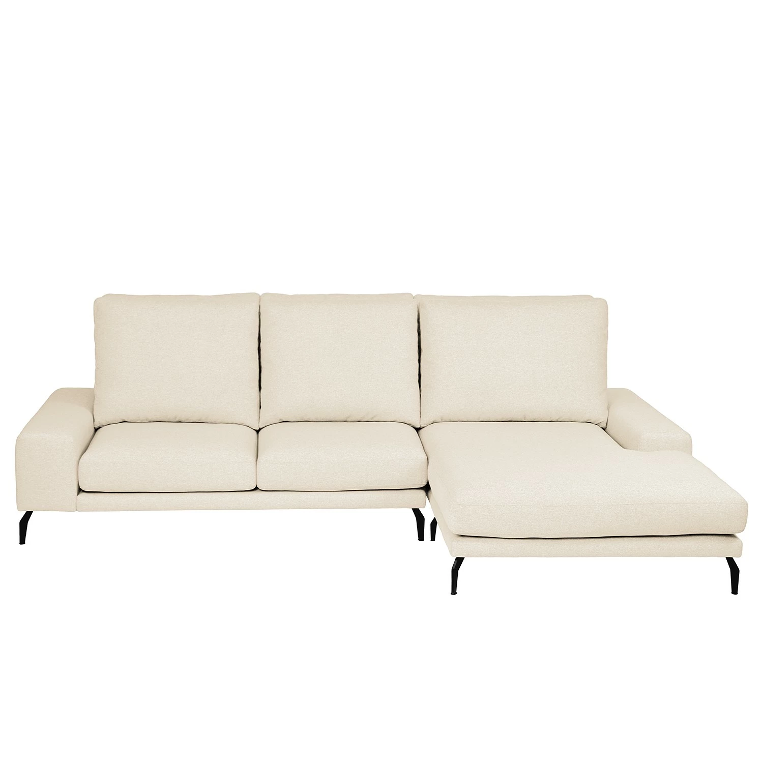 Bizzarto Ecksofa Penda II - Webstoff Sogol: Creme - Longchair davorstehend rechts 2 Bizzarto Ecksofa Penda II - Webstoff Sogol: Creme - Longchair davorstehend rechts – Bild 2