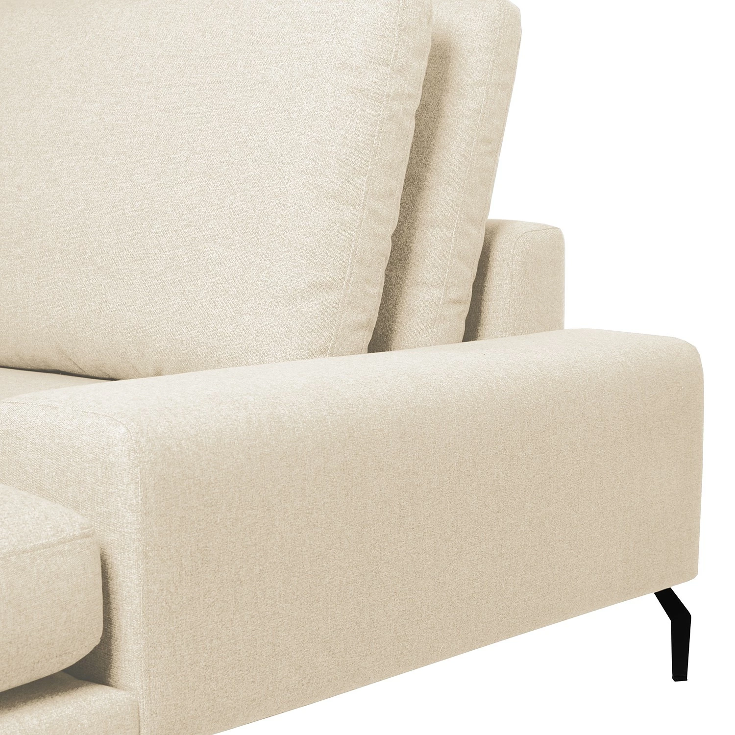 Bizzarto Ecksofa Penda II - Webstoff Sogol: Creme - Longchair davorstehend rechts 11 Bizzarto Ecksofa Penda II - Webstoff Sogol: Creme - Longchair davorstehend rechts – Bild 11