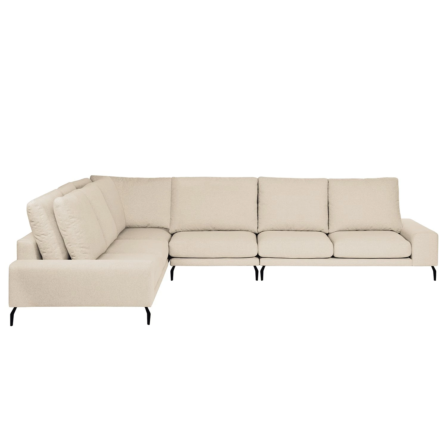 Bizzarto Ecksofa Penda - Webstoff Sogol: Creme - Longchair beidseitig montierbar 2 Bizzarto Ecksofa Penda - Webstoff Sogol: Creme - Longchair beidseitig montierbar – Bild 2