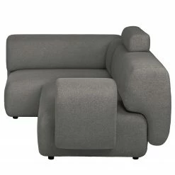 Bizzarto Ecksofa Imbert - Webstoff Sogol: Dunkelgrau - Ottomane davorstehend links -Wohnzimmermöbel boutique en ligne 1000256792 210427 09294800612 DETAILS P000000001000256792