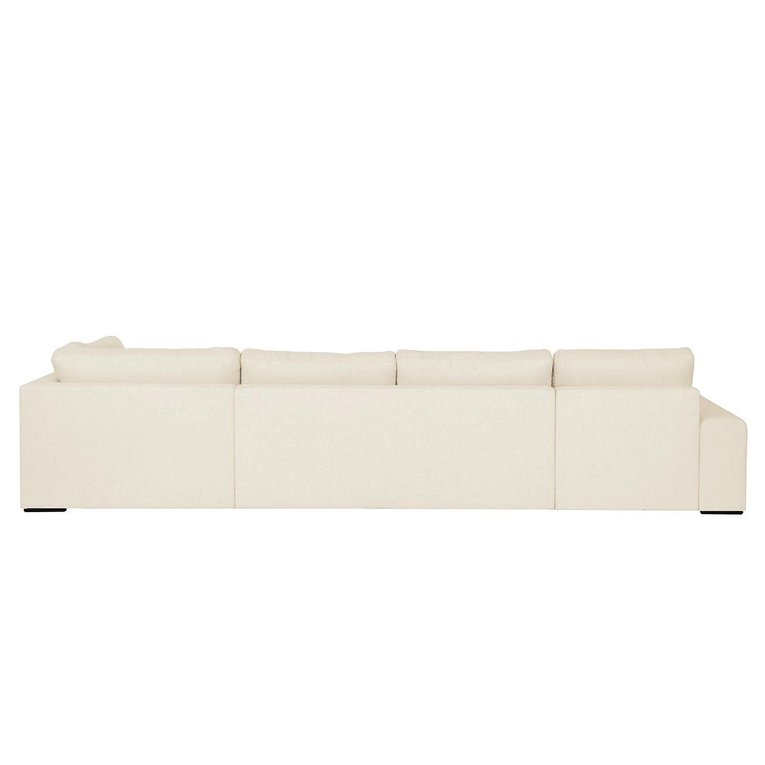 Bizzarto Wohnlandschaft Gurabo - Webstoff Sogol: Creme - Longchair davorstehend links 4 Bizzarto Wohnlandschaft Gurabo - Webstoff Sogol: Creme - Longchair davorstehend links – Bild 4