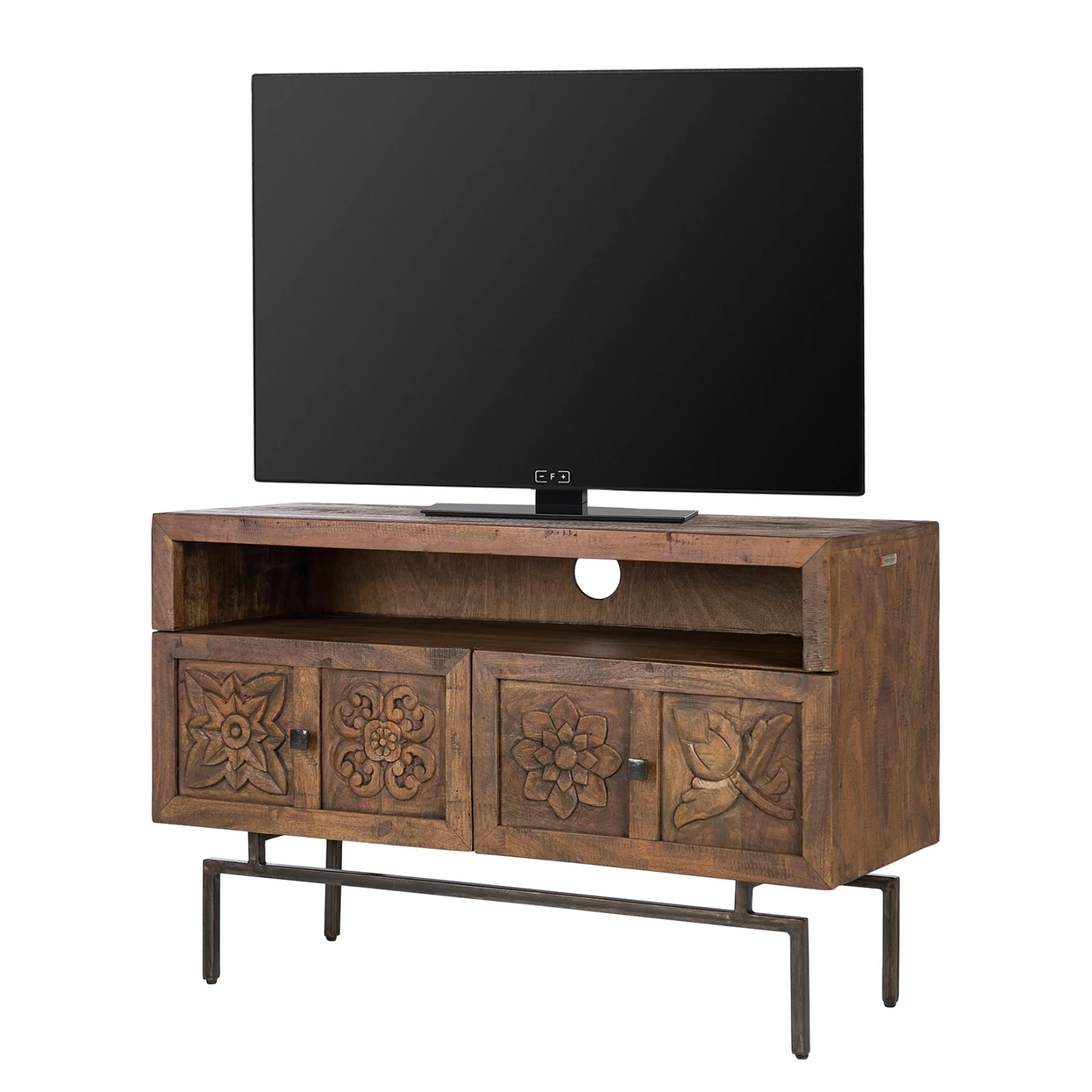 Wolf-Möbel TV-Lowboard Carving - Akazie massiv 1 Wolf-Möbel TV-Lowboard Carving - Akazie massiv