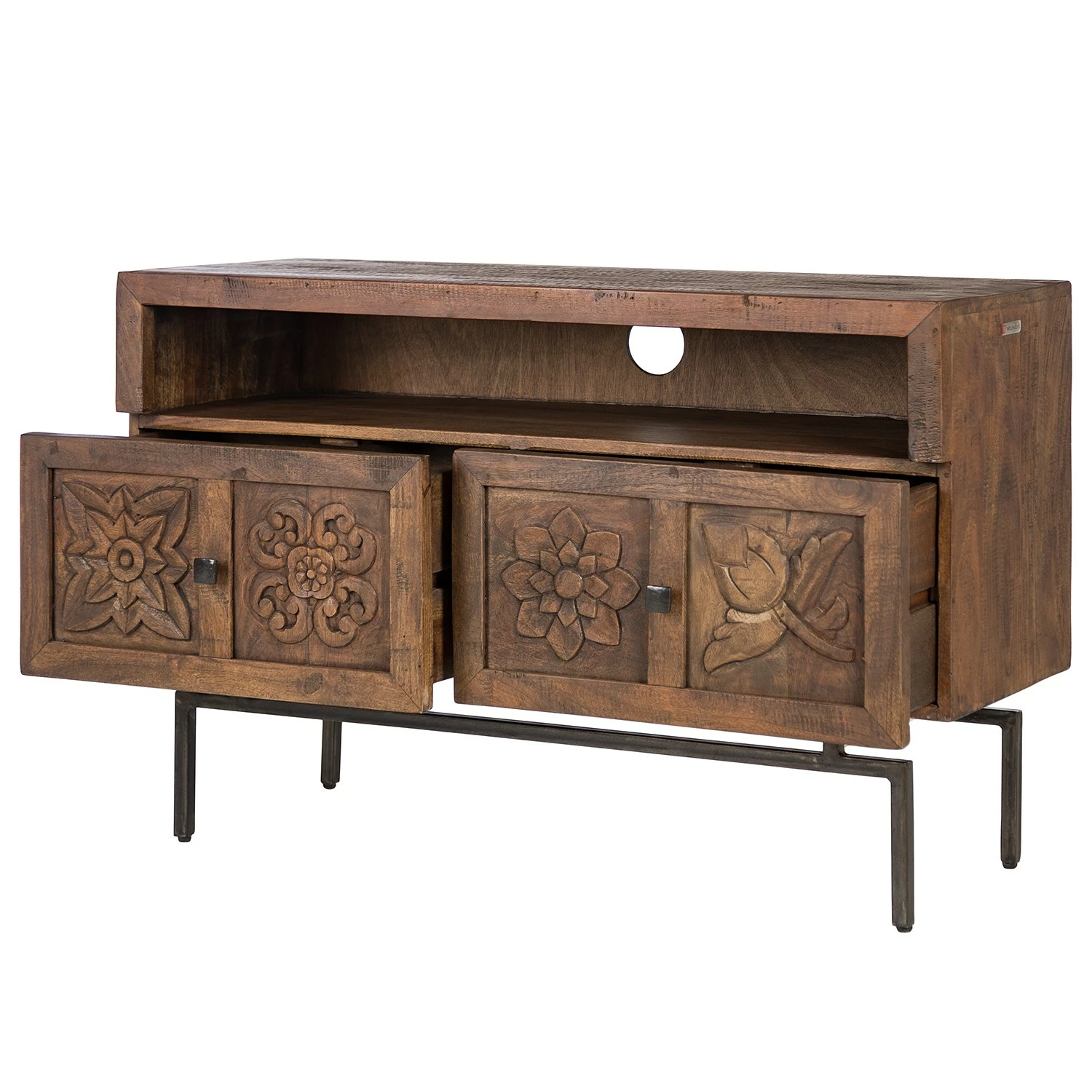 Wolf-Möbel TV-Lowboard Carving - Akazie massiv 8 Wolf-Möbel TV-Lowboard Carving - Akazie massiv – Bild 8