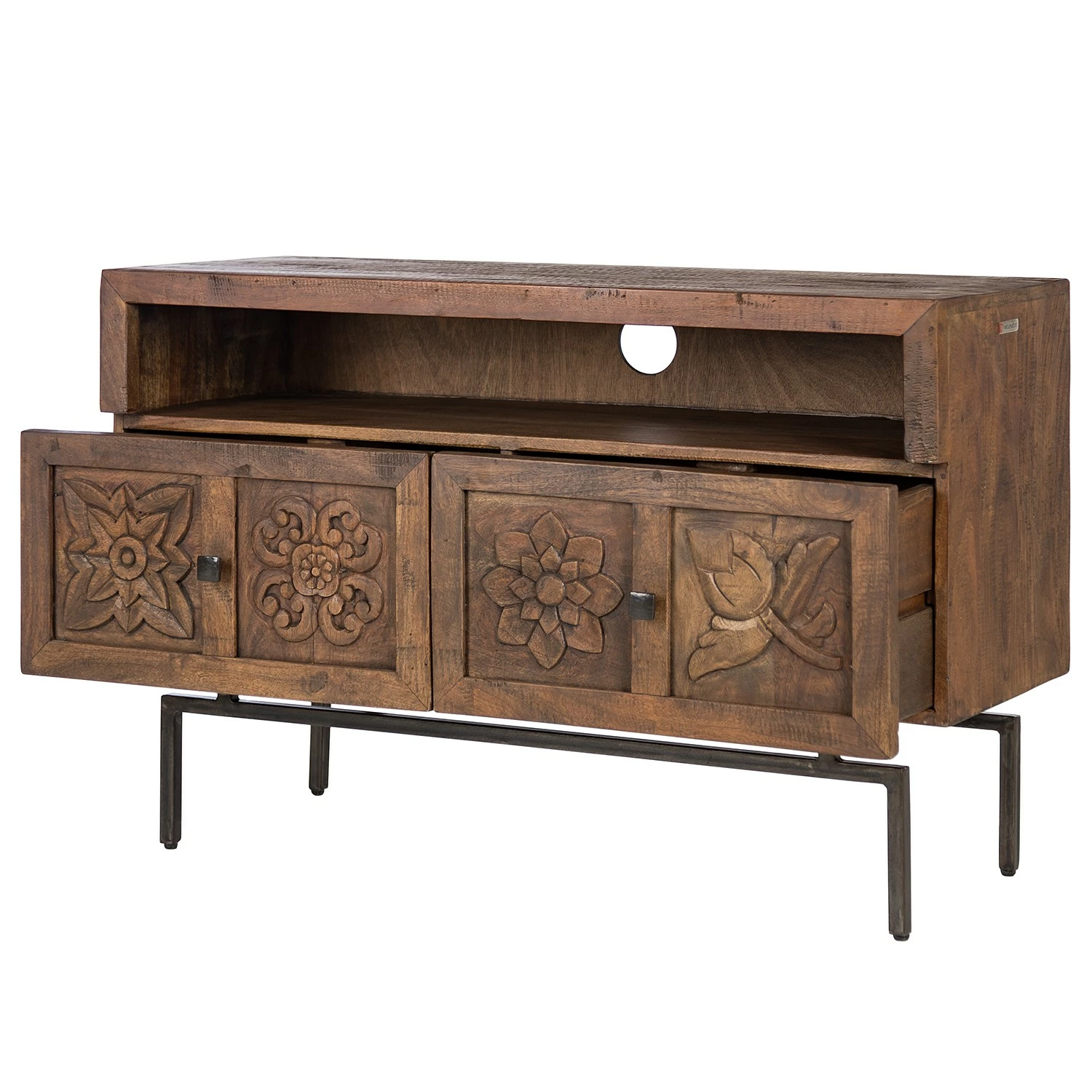 Wolf-Möbel TV-Lowboard Carving - Akazie massiv 7 Wolf-Möbel TV-Lowboard Carving - Akazie massiv – Bild 7