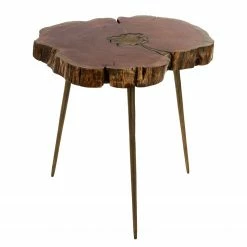 Ridgevalley Beistelltisch Le Chateau - Metall / Altholz - Braun